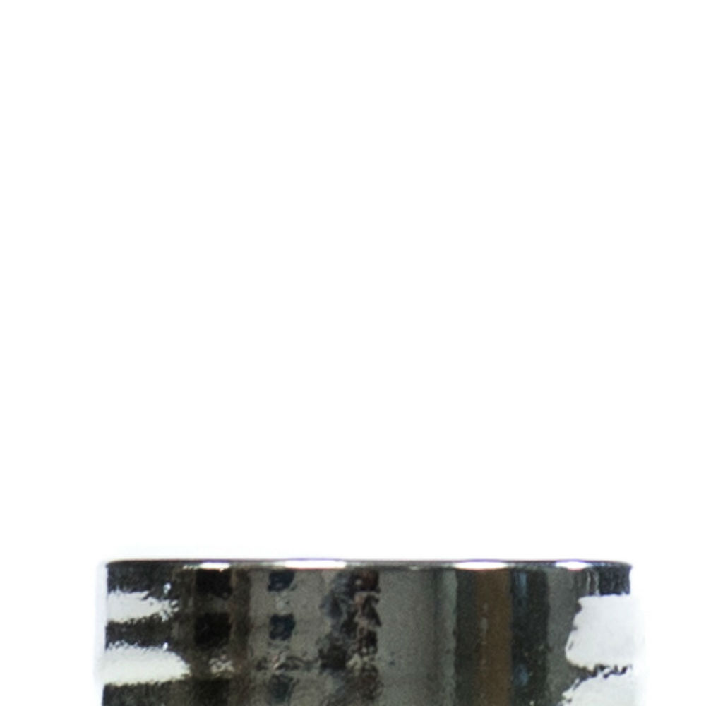 38/400 White Smooth Screw Cap, IHS Lined, Gloss Silver Metalised