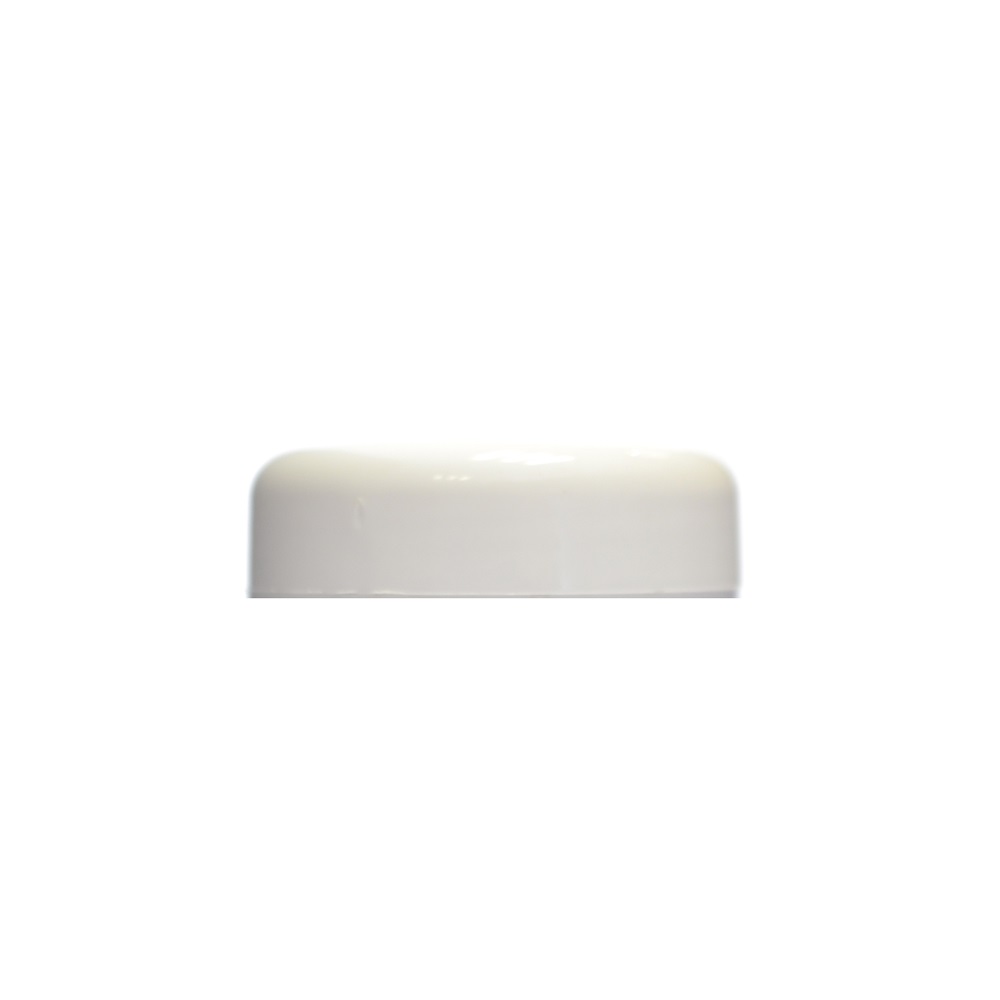 38mm White PP Domed Cap, EPE Lined