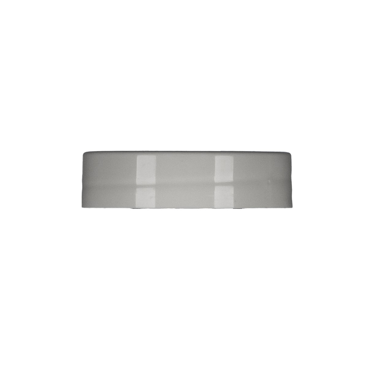 45/400 White PP Smooth Screw Cap, IHS Lined (PET Compatible)[R345PPW-IHSP]