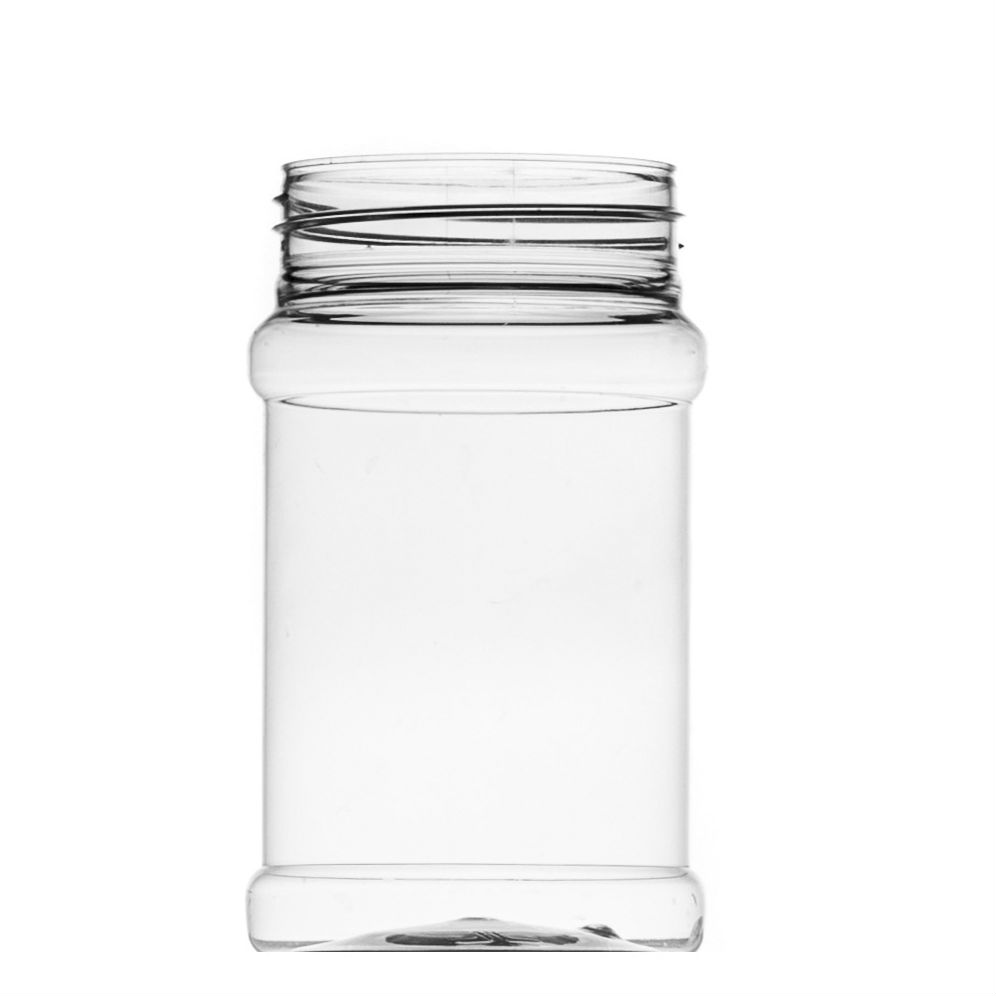 500ml Clear PET Recessed Cylindrical, 63mm Neck