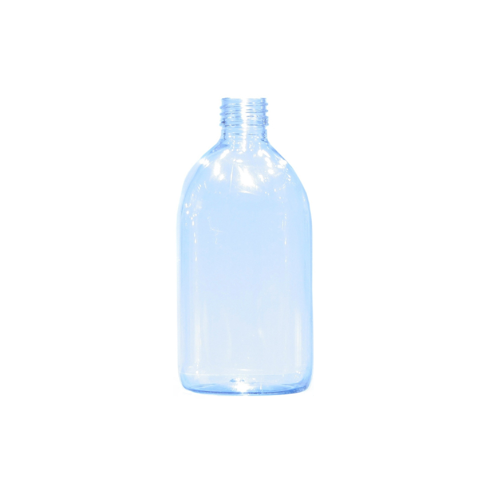 500ml Clear PET Sirop Bottle, PP28 Neck