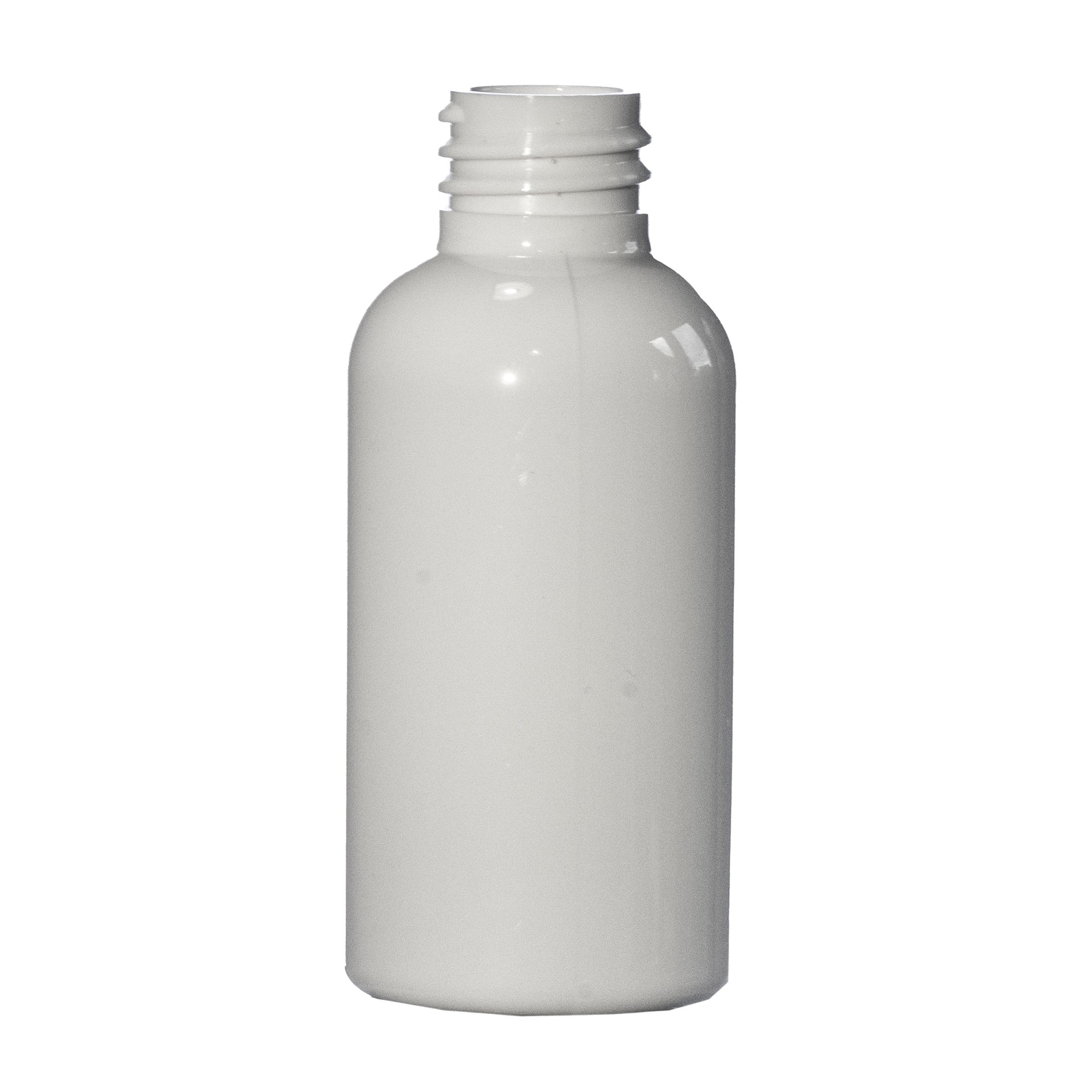 50ml White PET Boston Round Bottle, 20/410 Neck [BR501WT]