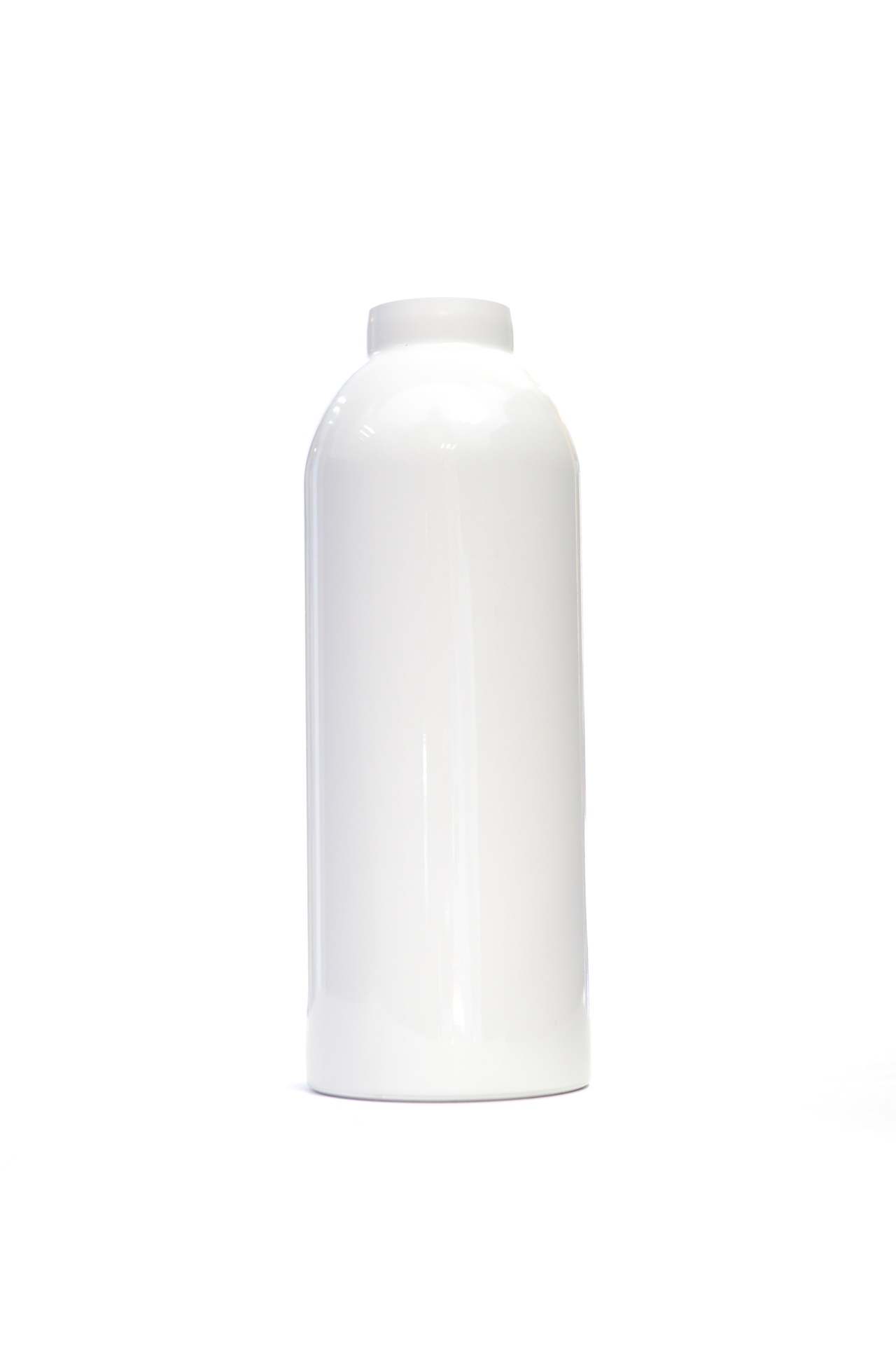 75g Brushed Glossy Aluminium Powder Bottle (45x126mm), 22mm Neck