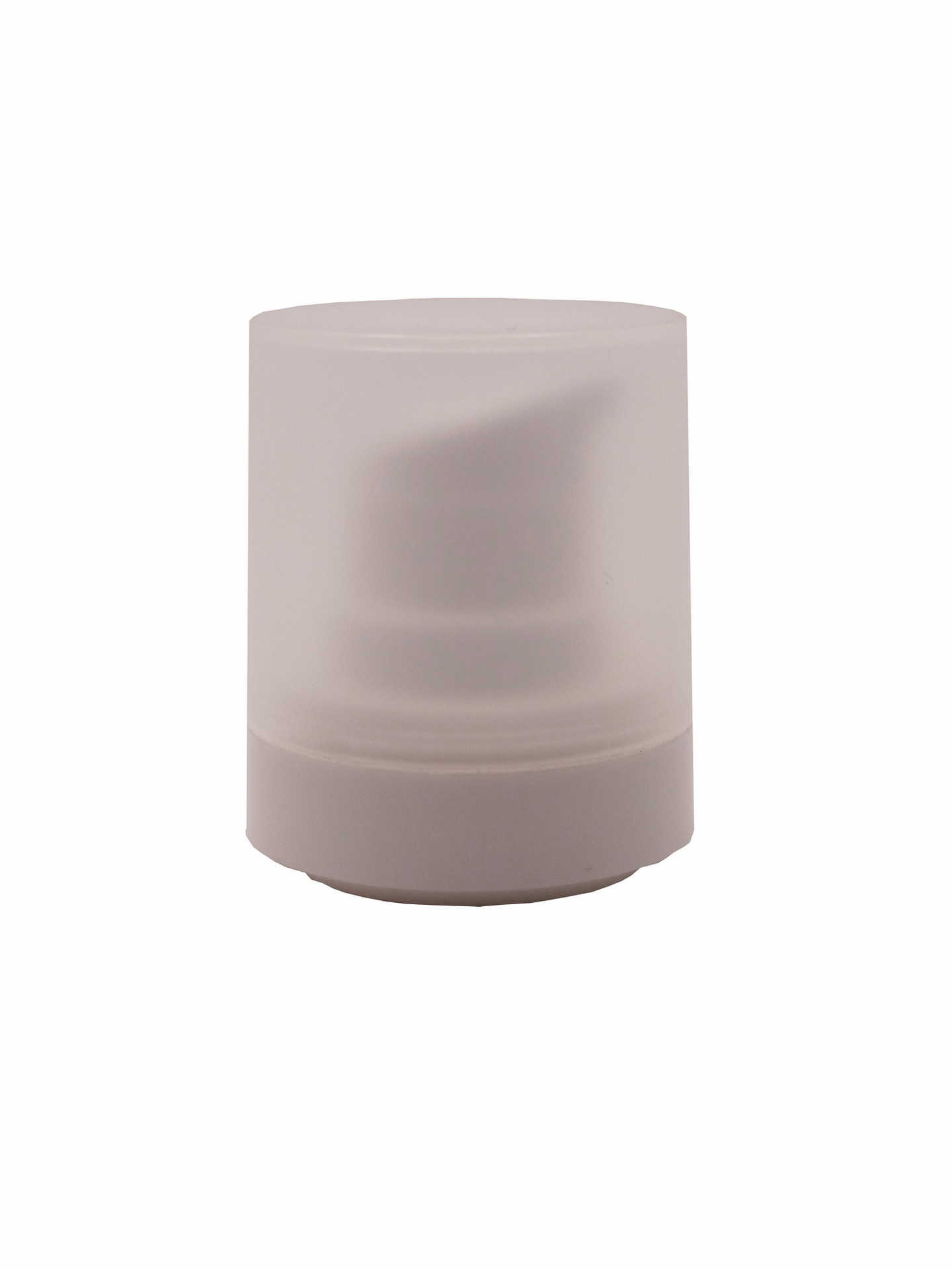 Micro White Airless Actuator with Frosted Natural Overcap, to suit MC Range