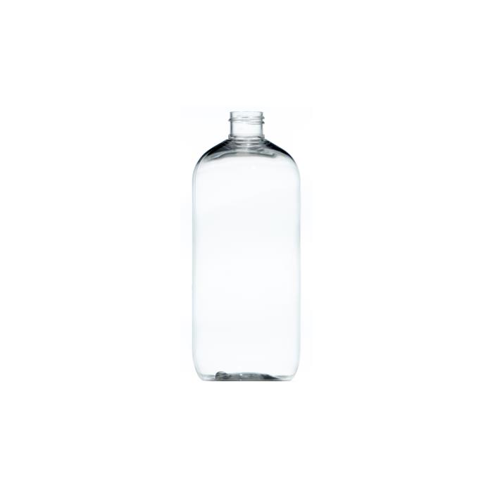 500ml Clear PET Boston Round Bottle, 24/410 Neck [BR5001CT-A]