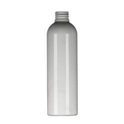 250ml White PET Tall Boston Round Bottle, 24/410 Neck [TBR2501WT-SP2]