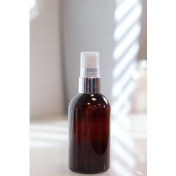 24/410 Smooth White Finger Spray, Gloss Silver UV Collar, Clear Over Cap, 200mm FBOG