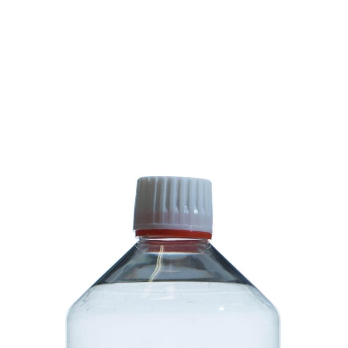 28mm ROPP White PP Screw Cap with Red LDPE TE Band, EPE Lined