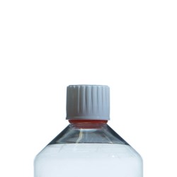 28mm ROPP White PP Screw Cap with Red LDPE TE Band, EPE Lined