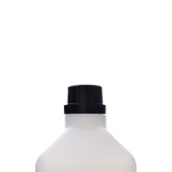 32/410 Black PP Ribbed TE Screw Cap, EPE Lined