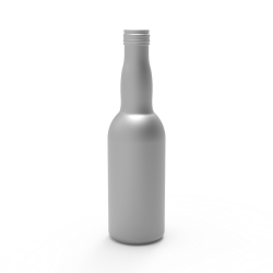 50ml Aluminium Bottle, Miniature Style, 20mm ROPP Neck