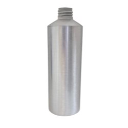 500ml Sharp Shoulder Aluminium Bottle, 28/410 Neck, 100% PCR