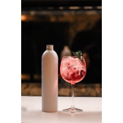 70cl/700-750ml Semi Matte White Aluminium Bottle 28/410, 100% PCR