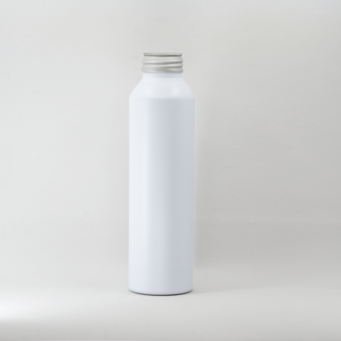 400ml Matte White Aluminium Bottle, ROPP38