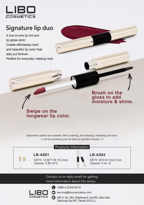 Get lippy with Libos Signature lip duo