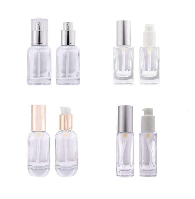 Glass Bottles with Pump
