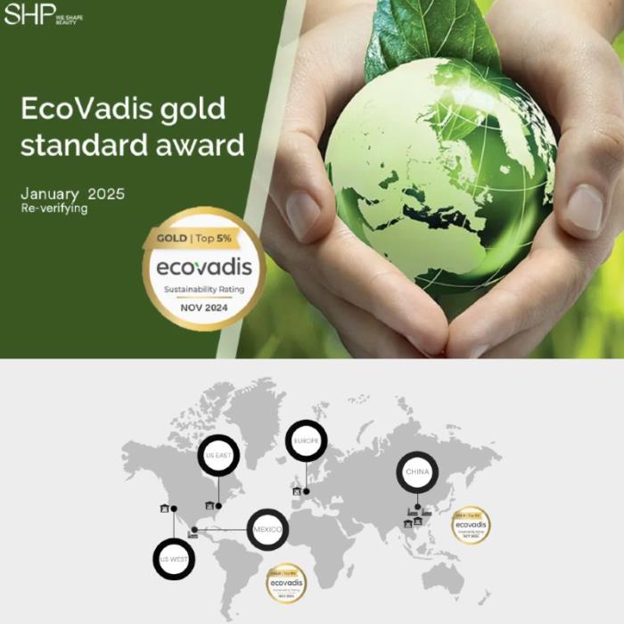 SHP Mexico Wins EcoVadis Gold Medal Certification