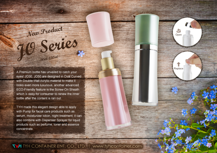 The Double-wall design Acrylic Packaging Bottle, introduced by TYH Container