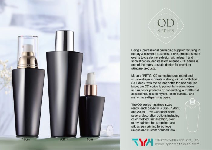 Elegant packaging design: The OD series by TYH Containers