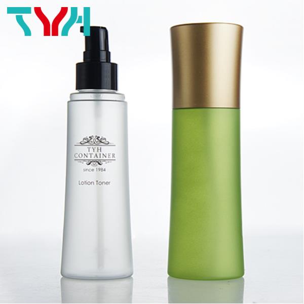 JOPC : Curved Oval Shape Cosmetic Bottle with Cap