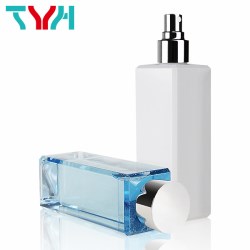GM : Chamfered Edge Square Shape Cosmetic Bottle