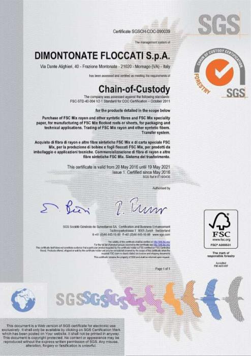 Quality and certifications