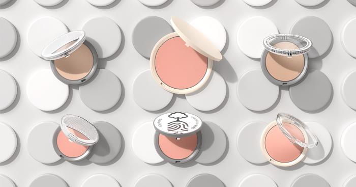 Mimosa color cosmetic compacts