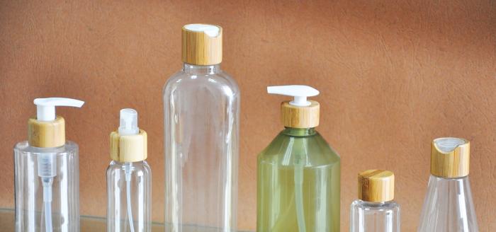 New bamboo closure and PET container combos from Creative Packaging Labs