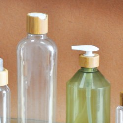 New bamboo closure and PET container combos from Creative Packaging Labs