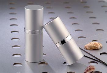 Gorgeous new aluminium lotion bottles, by CPL
