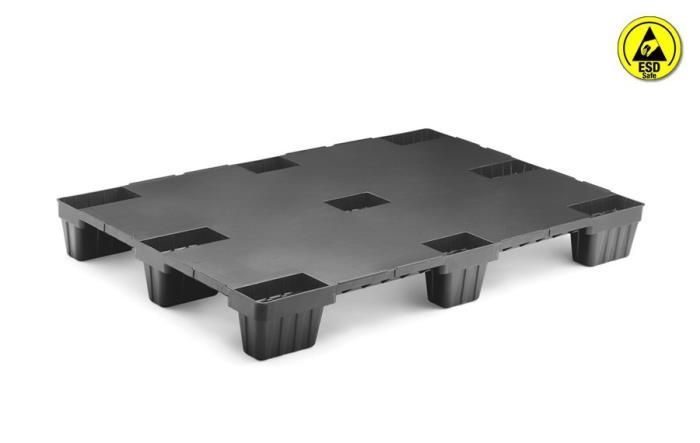 Anti-Static Closed Nestable Light Euro Pallet