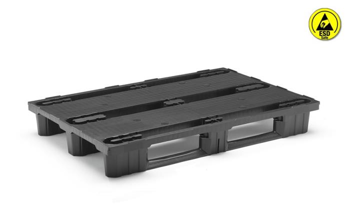 Anti-Static Nestable Euro Pallet with Runners