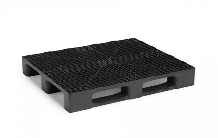 Heavy Monobloc Industrial Pallet with 3 Runners