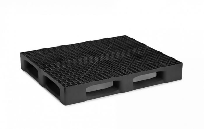 Heavy Monobloc Industrial Pallet with 5 Runners
