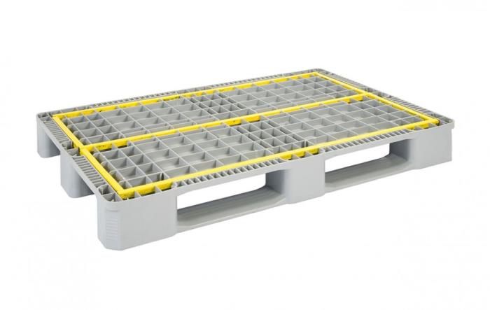 Reinforced Hygienic Euro Pallet with 3 Runners