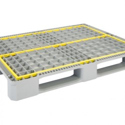 Reinforced Hygienic Industrial Pallet with 3 Runners