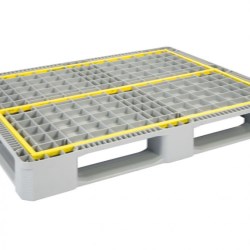 Reinforced Hygienic Industrial Pallet with 5 Runners