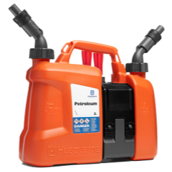 Easy to handle, twice the benefit: Greiner Packaging puts its expertise to the test with the Husqvarna Combi can