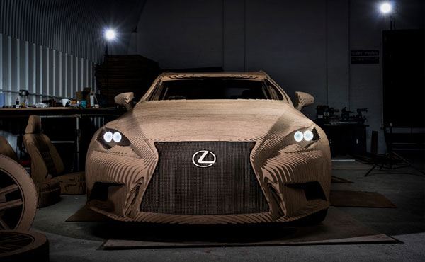 DS Smith cardboard Lexus car