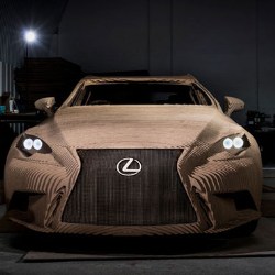 DS Smith cardboard Lexus car