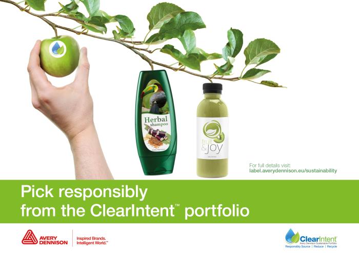 New Avery Dennison ClearIntent portfolio enables sustainability improvements