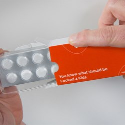 Child-resistant Locked4Kids packaging from Ecobliss