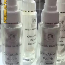 Airless Tubular Glass With Dispensing Pouch