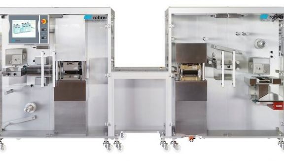 Rohrers blister packaging machine R760 for Oxytabs