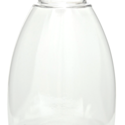 250 ml Ovl Clear w/UV 40mm