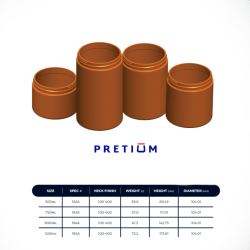 HDPE Cylindrical Euro Jars