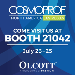 See Pretiums Olcott division at the Mandalay Bay in Las Vegas! Cosmoprof North America is July 23-25