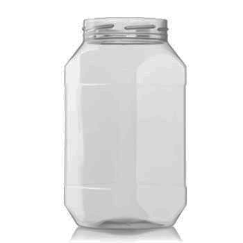 2500ml PET Octagonal Jars (2500JO100CPEL5)