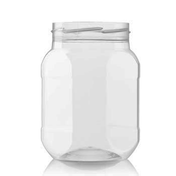 710ml PET Octagonal Jars (710JO82CPETEL9)