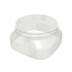 PET Firenze Square Jar - 4oz / 125ml 70-400